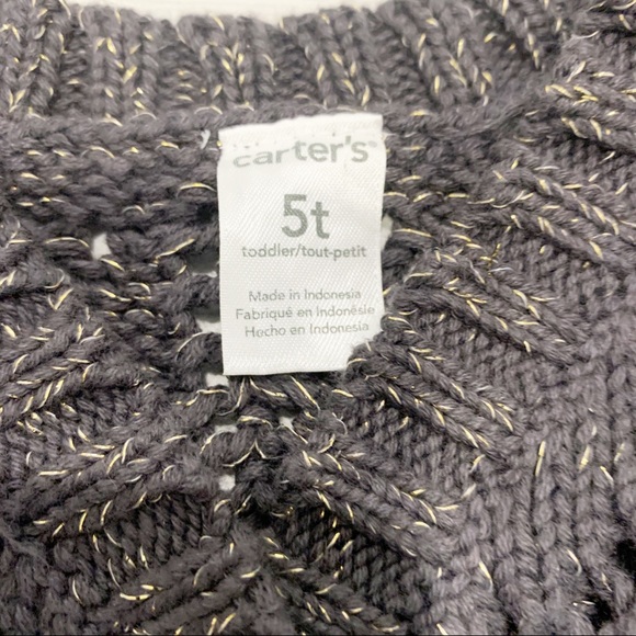 SOLD - CARTER’S Grey Cardigan Sweater - Picture 2 of 5